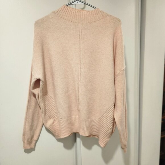 Soft Mock-Neck Sweater  Size L/XL  Light Peach - Picture 8 of 8